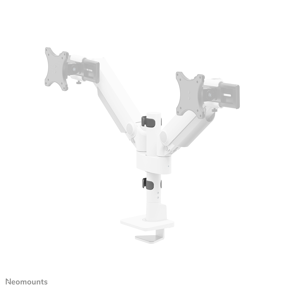 Neomounts DS65S-950WH2 Monitorarm 24-34" - gasveer - Topfix - multi-instelbaar - 180°-stop